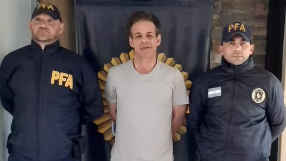 fred machado antes de ser trasladado a la carcel desde su prision domiciliaria foto ministerio de seguridad JIBLUDZUC5DYBKK2OGMEAM7GMY