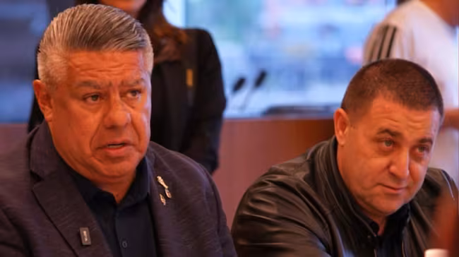 el presidente de la afa claudio chiqui tapia junto a su mano derecha el tesorero del organismo pablo toviggino foto igchiquitapia Y563L3VYHJGXZCRIOILAWAVTBI