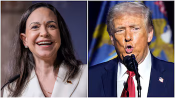 la lider de la oposicion en venezuela maria corina machado sera recibida por el presidente de estados unidos donald trump foto efe y ap UP24PRVNENHTLNXPRJP6DIYJGU