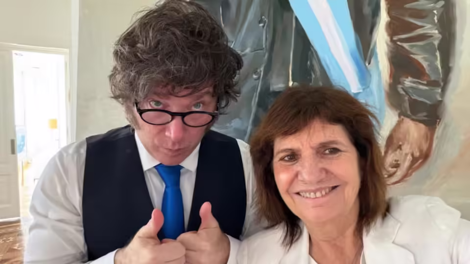 javier milei y patricia bullrihch foto x patobullrich VKWSLNADLVBDTPX2AMFI7MIFDE
